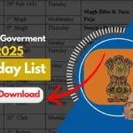Assam Govt Holiday List 2025 PDF Download