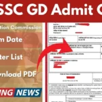 SSC GD Admit Card 2025 Download